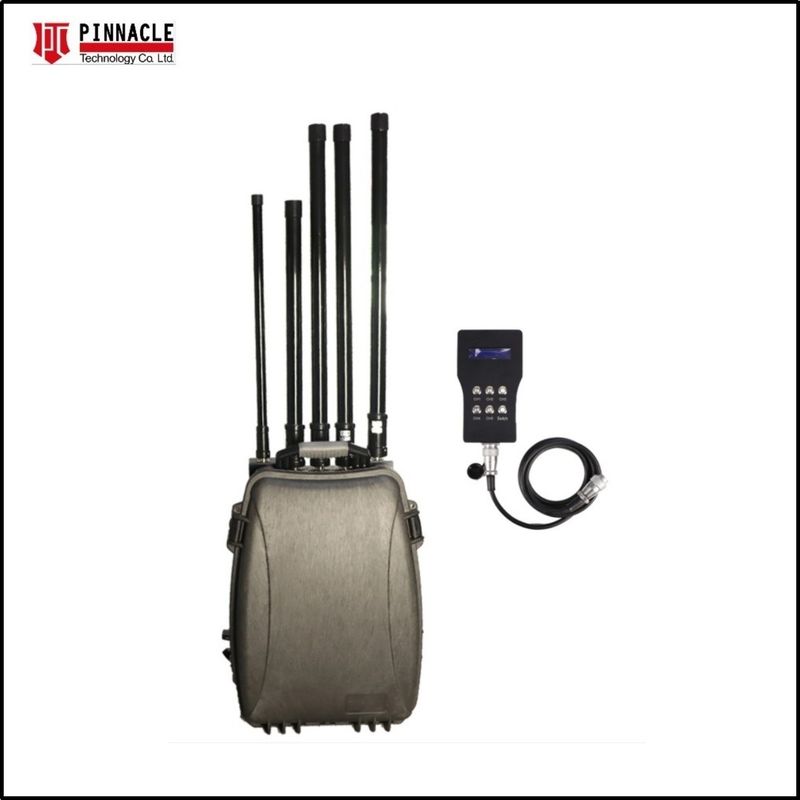 Banda completa VHF UHF Controle remoto Mochila do homem Mochila de sinal de bloqueador 2G 3G 4G 5G