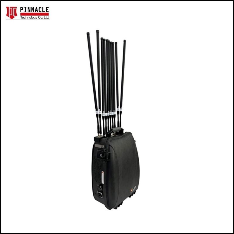 Banda completa VHF UHF Controle remoto Mochila do homem Mochila de sinal de bloqueador 2G 3G 4G 5G