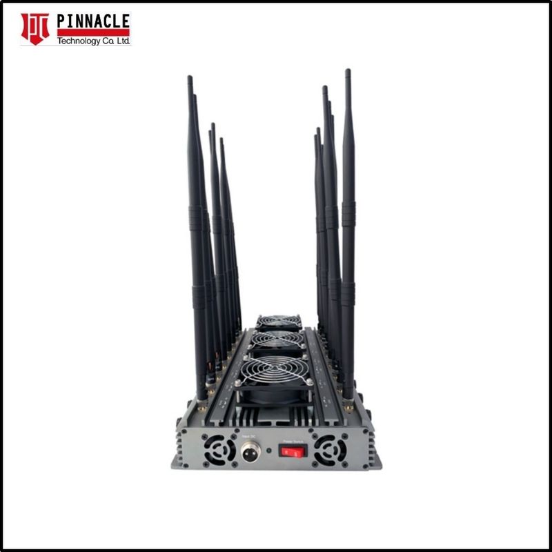 16 Antenna WIFI Controle remoto Lojack Jammer Bloqueador de telefone celular para escritório 120W
