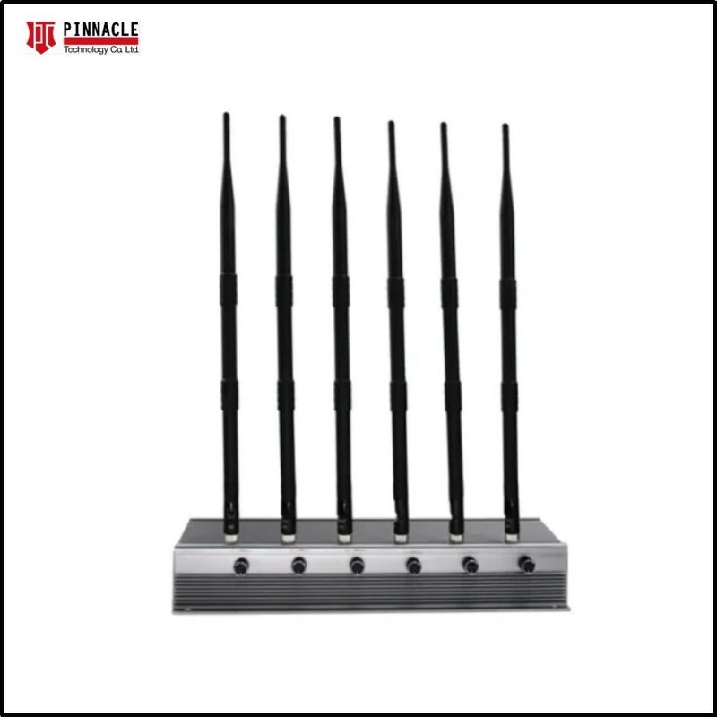 Bloqueador de localização de mesa 2.4GHz 5.8GHz WIFI Disturpador de sinal de telefone celular