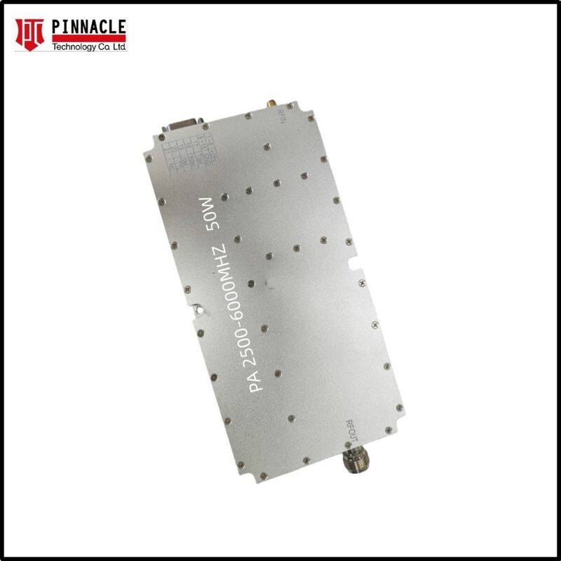 Modulo de amplificador de alta potência de 8 ̊10 GHz de 50 W Amplificador de potência de RF de alta eficiência para aplicações de banda X