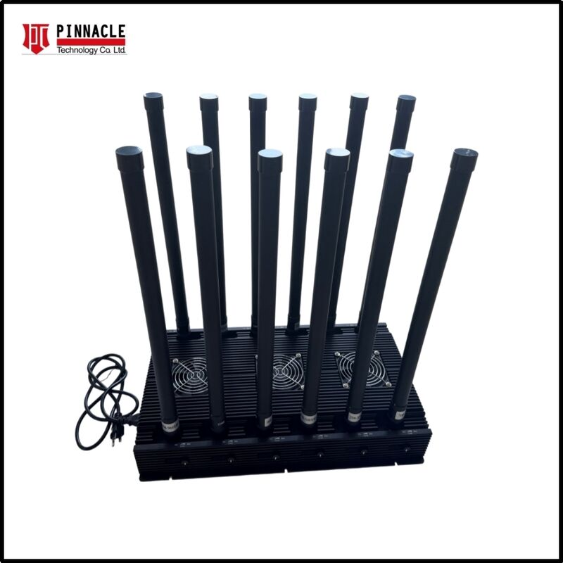 12 antenas de alta potência 300W de saída móvel 2G/3G/4G/5G WIFI Desktop Signal Jammer