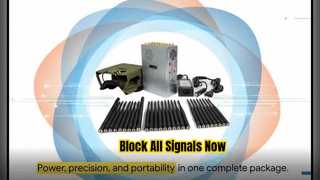 Jammer portátil de sinal de 28 antenas de banda completa 5G/4G/WiFi/GPS/disruptor de sinal de controle remoto